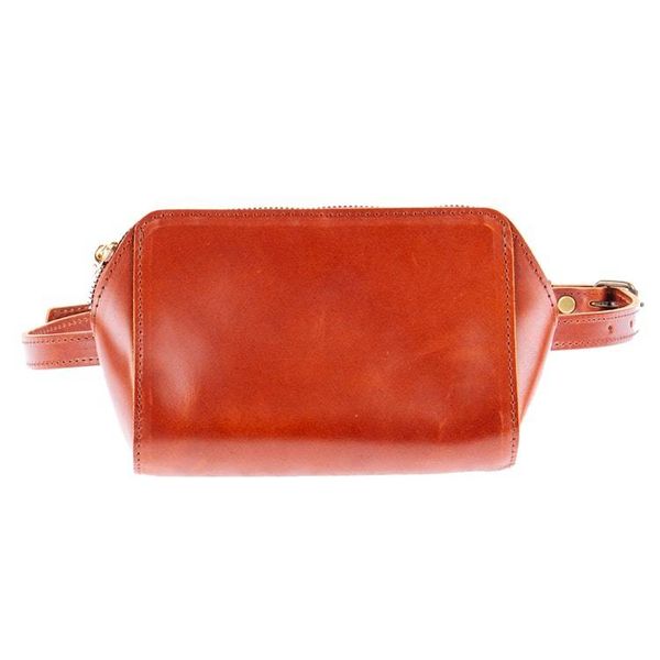 Alternate image for Redwood Leather Fanny Pack with Zipper Closure Redwood Convenience