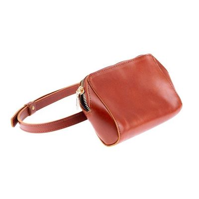 Alternate image for Redwood Leather Fanny Pack with Zipper Closure Redwood Convenience