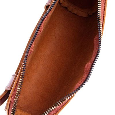 Alternate image for Redwood Leather Fanny Pack with Zipper Closure Redwood Convenience