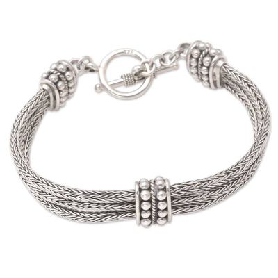 Alternate image for Sterling Silver Chain Bracelet Loyalty