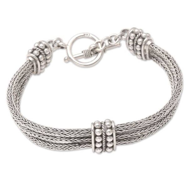 Alternate image for Sterling Silver Chain Bracelet Loyalty