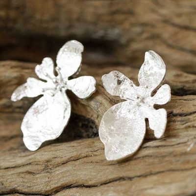 Main image for Taxco Silver Flower Earrings Blooming Jasmine