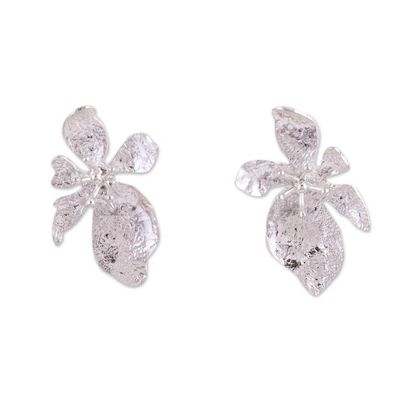 Alternate image for Taxco Silver Flower Earrings Blooming Jasmine