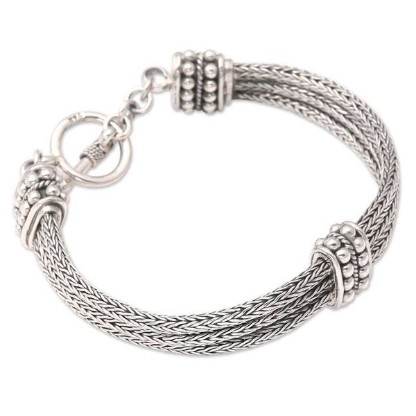 Alternate image for Sterling Silver Chain Bracelet Loyalty