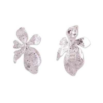 Alternate image for Taxco Silver Flower Earrings Blooming Jasmine