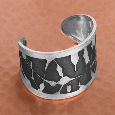 Main image for Modern Sterling Silver Cuff Bracelet from Mexico Modern Pollock