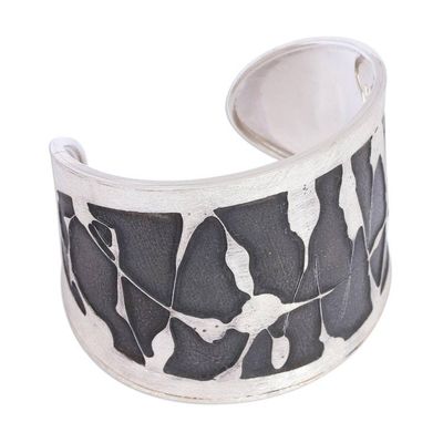 Alternate image for Modern Sterling Silver Cuff Bracelet from Mexico Modern Pollock