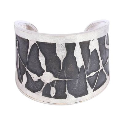 Alternate image for Modern Sterling Silver Cuff Bracelet from Mexico Modern Pollock