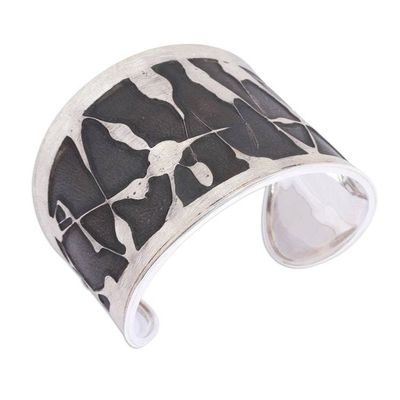 Alternate image for Modern Sterling Silver Cuff Bracelet from Mexico Modern Pollock