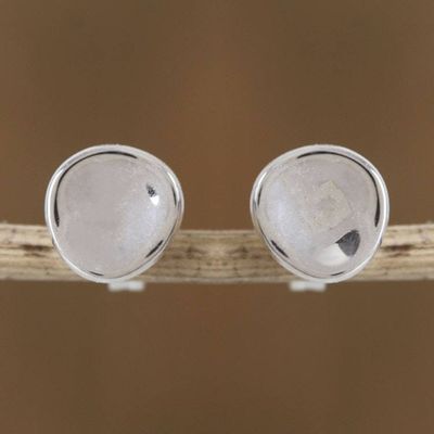 Main image for Modern Sterling Silver Stud Earrings from Mexico Parabolic Shine