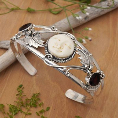Primary image for Garnet Cuff Bracelet Night Goddess