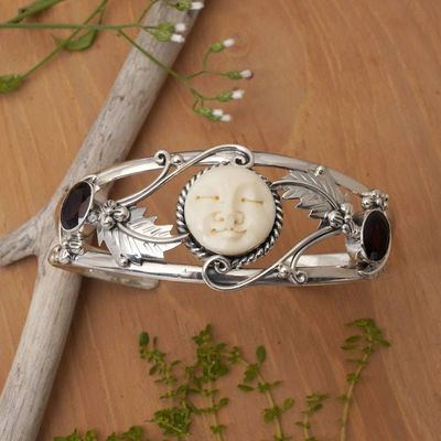 Alternate image for Garnet Cuff Bracelet Night Goddess