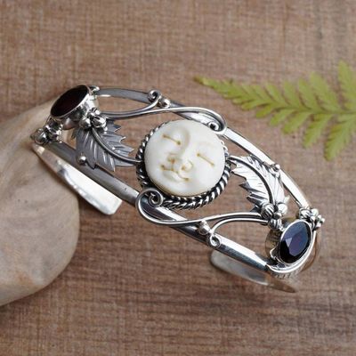 Alternate image for Garnet Cuff Bracelet Night Goddess