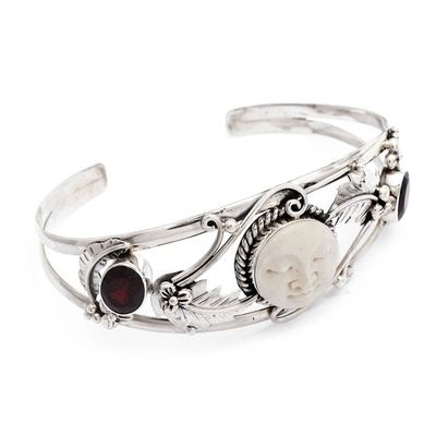 Alternate image for Garnet Cuff Bracelet Night Goddess
