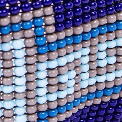 Alternate image for Blue Fused Glass Pendant Bracelet Watery Realm