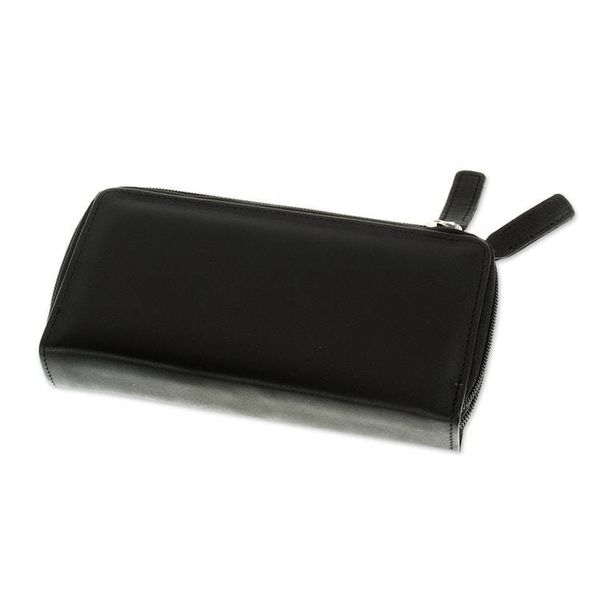 Alternate image for Elegant Black Long Zipper Wallet Bajio Black