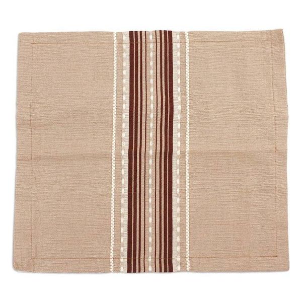 Alternate image for Handwoven Cotton Cushion Cover in Cafe Au Lait from Mexico Relaxing Hue
