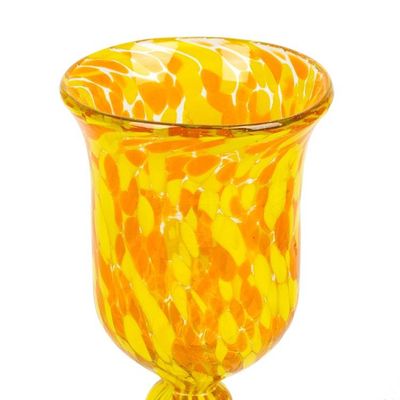 Alternate image for Handblown Glass Recycled Cocktail Drinkware Set of 4 Sun Celebration