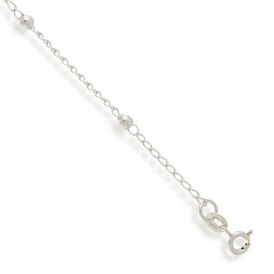 Alternate image for Taxco Silver Station Anklet with Floral Charm from Mexico Floral Stride
