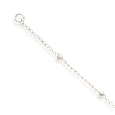 Alternate image for Taxco Silver Station Anklet with Floral Charm from Mexico Floral Stride