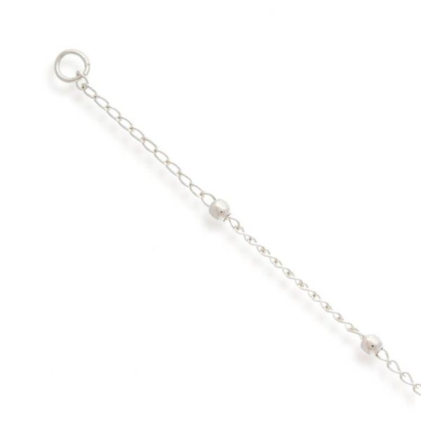 Alternate image for Taxco Silver Station Anklet with Floral Charm from Mexico Floral Stride