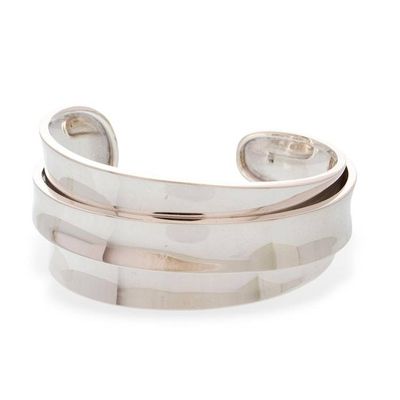 Alternate image for Modern Sterling Silver Cuff Bracelet Liquid Asset