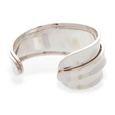 Alternate image for Modern Sterling Silver Cuff Bracelet Liquid Asset