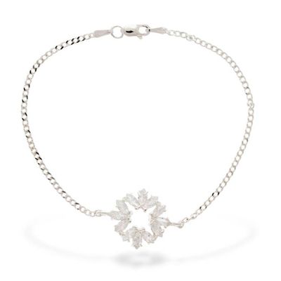 Alternate image for Sterling Silver Pendant Bracelet from Mexico Splendorous Sparkle