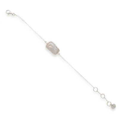 Alternate image for Taxco Silver Pendant Bracelet with Baroque Cultured Pearl Luminous and Sweet