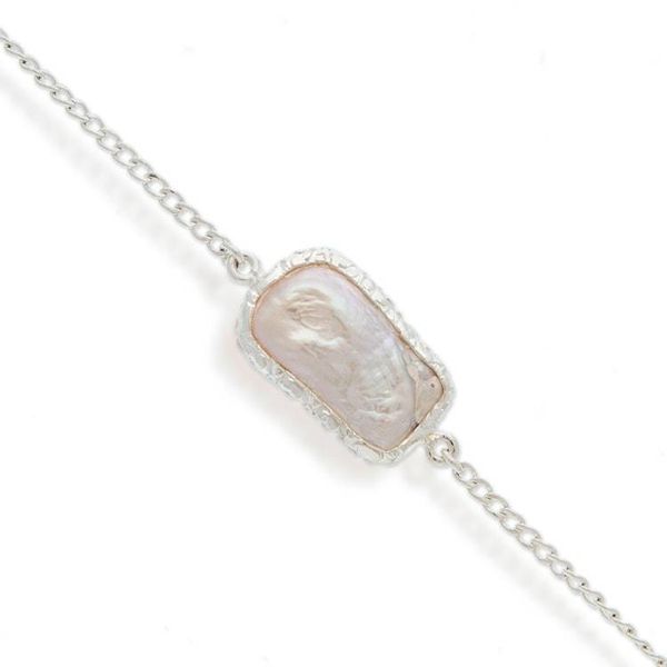 Alternate image for Taxco Silver Pendant Bracelet with Baroque Cultured Pearl Luminous and Sweet