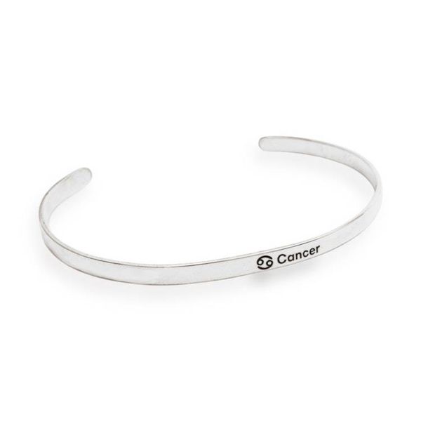 Alternate image for High-Polished Cancer Zodiac Sign Sterling Silver Bracelet Cancer Prestige