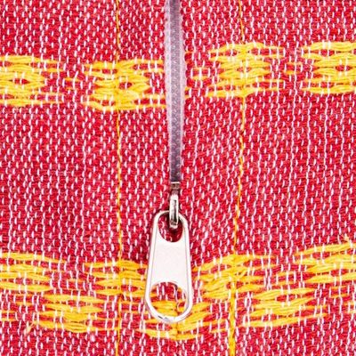 Alternate image for Hand Woven Red and Yellow Cushion Cover Sunny Strawberry