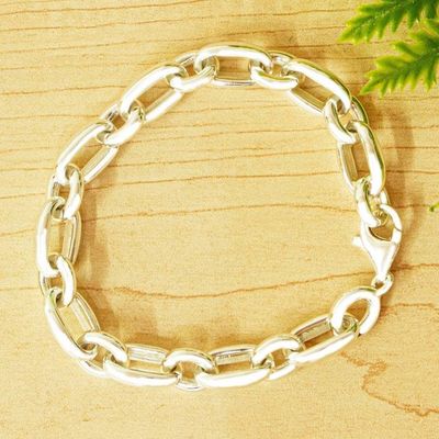 Alternate image for Taxco Silver Oversized Chain Link Bracelet from Mexico Silver Moonglow