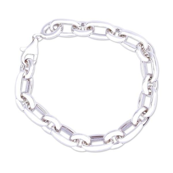 Alternate image for Taxco Silver Oversized Chain Link Bracelet from Mexico Silver Moonglow