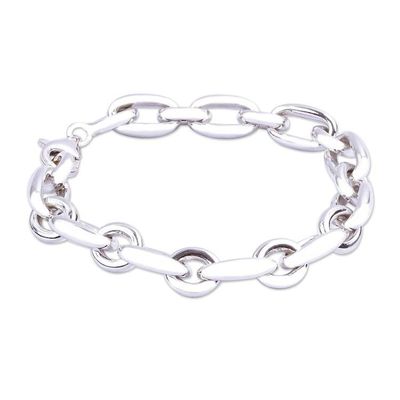 Alternate image for Taxco Silver Oversized Chain Link Bracelet from Mexico Silver Moonglow
