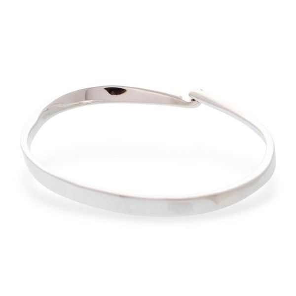 Alternate image for Minimalist Taxco Sterling Silver Bangle Bracelet from Mexico Minimalist Twist