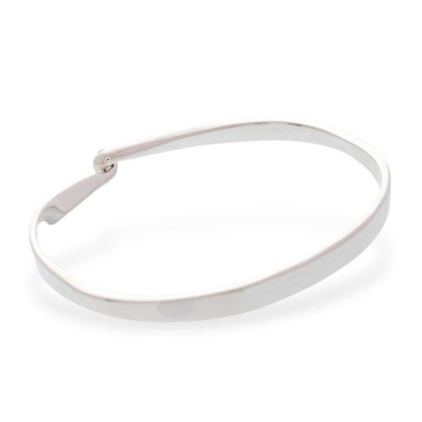 Alternate image for Minimalist Taxco Sterling Silver Bangle Bracelet from Mexico Minimalist Twist