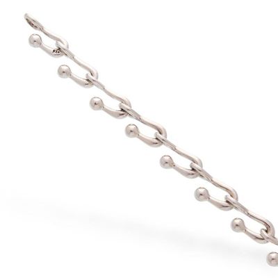 Alternate image for Taxco Silver Hook Chain Link Bracelet from Mexico Silver Harmony
