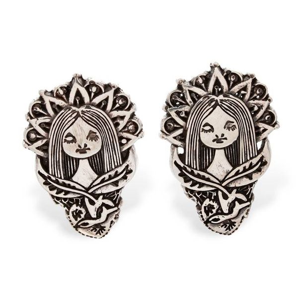 Alternate image for Sterling Silver Drop Earrings with Women Rights Theme Roots of Resilience