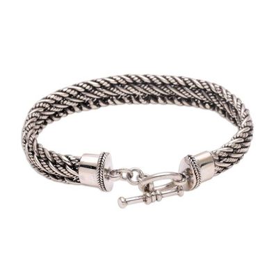 Alternate image for Mens Silver Bracelet Sterling 925 Handmade Balinese Centipede