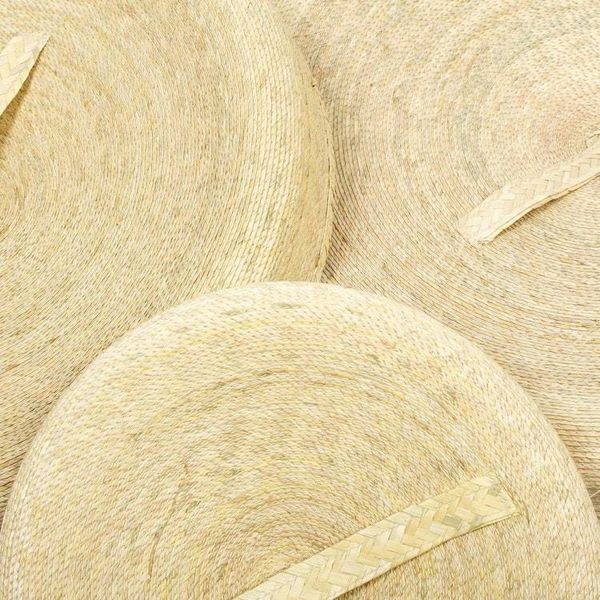 Alternate image for Lidded Baskets Made from Palm Frond Fiber Set of 3 Market Treasures