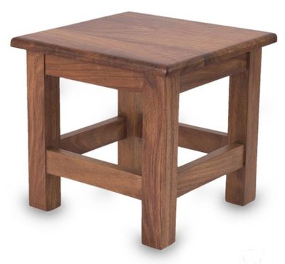 Alternate image for Unique Contemporary Parota Wood End Table San Pedrito Mission