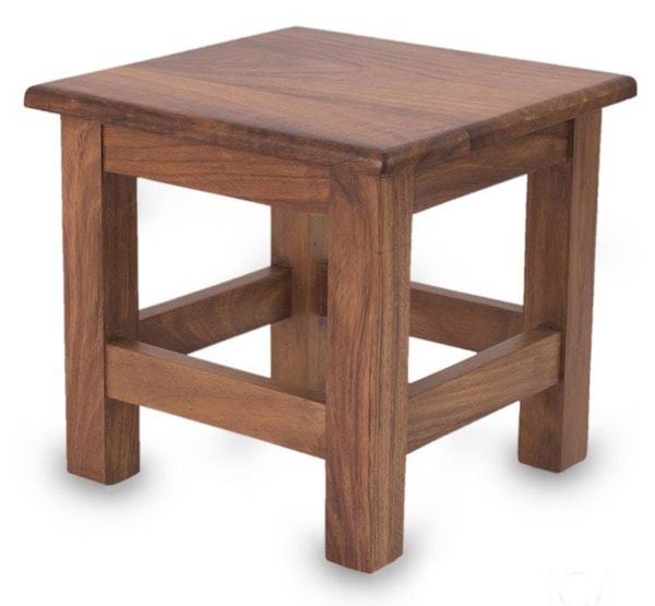 Alternate image for Unique Contemporary Parota Wood End Table San Pedrito Mission
