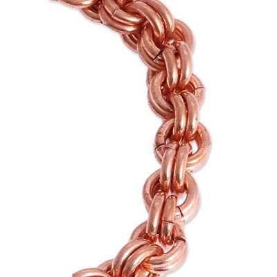 Alternate image for Handcrafted Copper Rolo Chain Bracelet from Mexico Bright Imagination