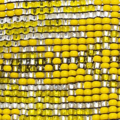 Alternate image for Yellow Beaded Glass Bracelet Solar Fusion