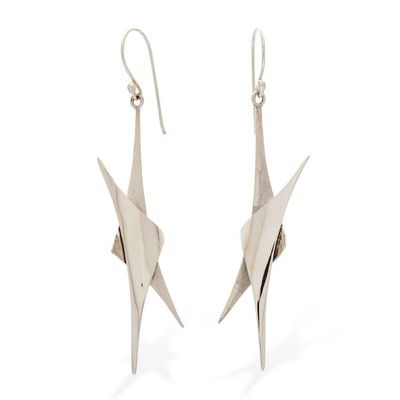 Alternate image for Star Fine Silver Dangle Earrings Sierra Stars