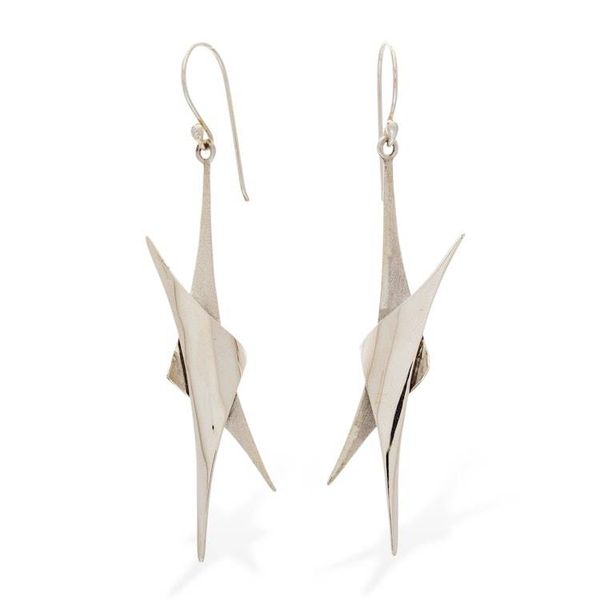 Alternate image for Star Fine Silver Dangle Earrings Sierra Stars