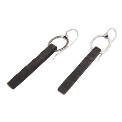 Alternate image for Ebony drop earrings You