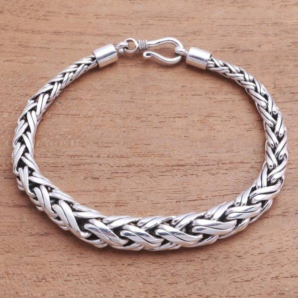 Alternate image for Expanding Sterling Silver Wheat Chain Bracelet from Bali Expanding Wheat