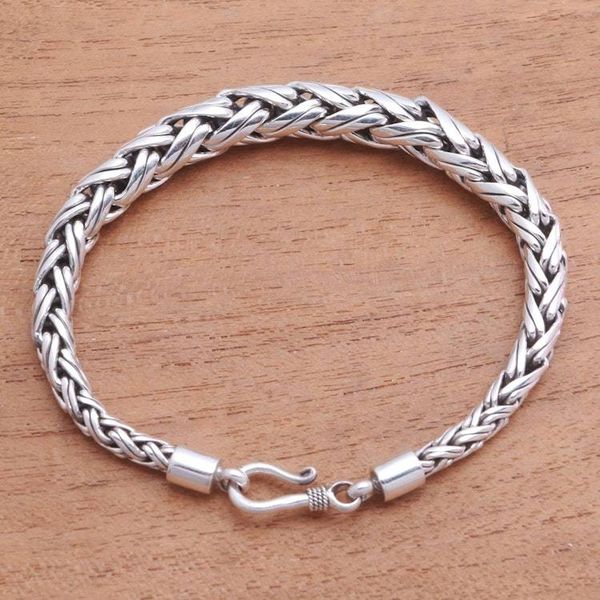 Alternate image for Expanding Sterling Silver Wheat Chain Bracelet from Bali Expanding Wheat